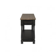 Neue Mills Weathered Black/Brown Sofa Table - FM40009BK-S