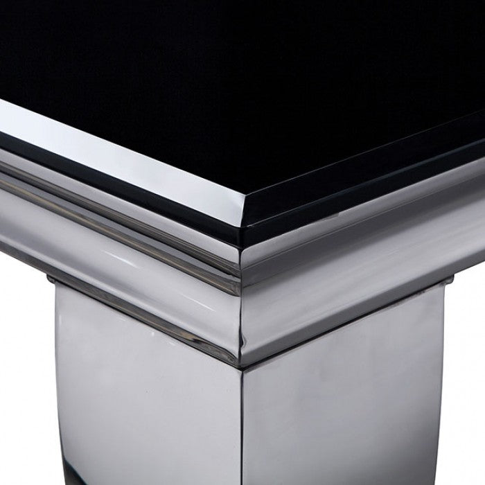 Neuveville Black/Chrome Dining Table - CM3903BK-T-TABLE