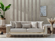 Neva Convertible Sofa in Light Grey - 200-SER-NEV-VELVET938-3
