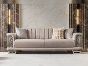 Nevada 3-pieces (Sofa & Loveseat & Chair) Livingroom Set in Beige - 200-ST-NEV-FLORIA07-321