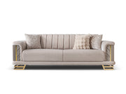 Nevada 3-pieces (Sofa & Loveseat & Chair) Livingroom Set in Cream - 200-ST-NEV-KENZO20-321