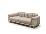 Nevada Convertible Loveseat in Cream - 200-ST-NEV-KENZO20-2