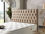 Nevada Storage Bed With Headboard Cream - Full in Cream - 110-NEV-CREAM-140-SB