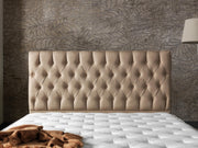 Nevada Storage Bed With Headboard Cream - Queen in Cream - 110-NEV-CREAM-150-SB