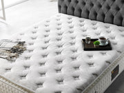 Nevada Storage Bed With Headboard Grey - King in Grey - 110-NEV-GREY-200-SB