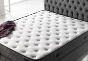 Nevada Storage Bed With Headboard Grey - Queen in Grey - 110-NEV-GREY-150-SB