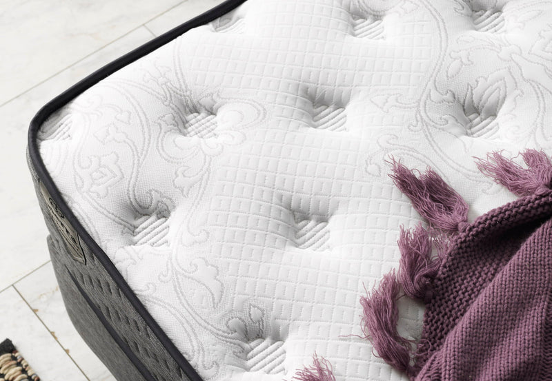 Nevada Storage Bed With Headboard Grey - Twin in Grey - 110-NEV-GREY-100-SB