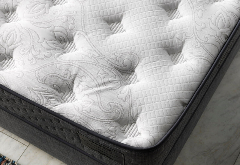 Nevada Storage Bed With Headboard Grey - Twin in Grey - 110-NEV-GREY-100-SB