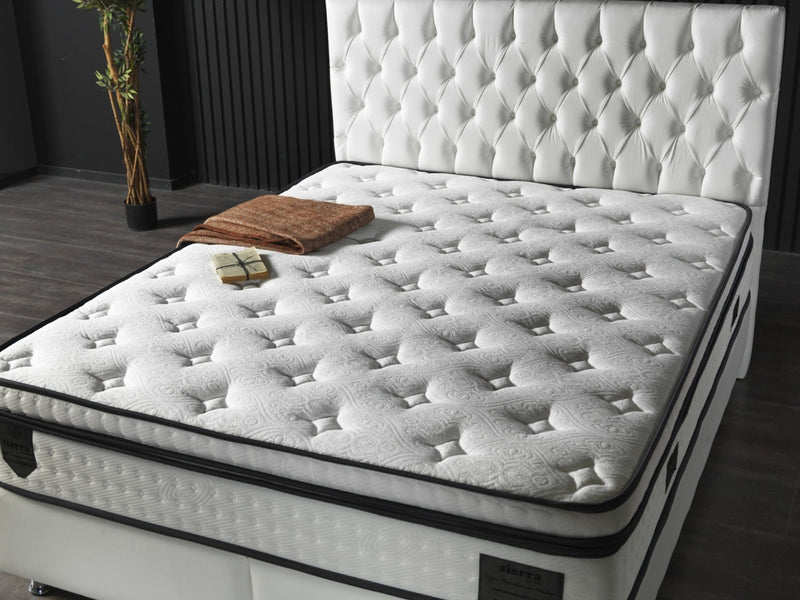 Nevada Storage Bed With Headboard White Vinyl - Full in White - 110-NEV-WHIPU-140-SB