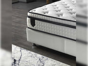 Nevada Storage Bed With Headboard White Vinyl - Queen in White - 110-NEV-WHIPU-150-SB