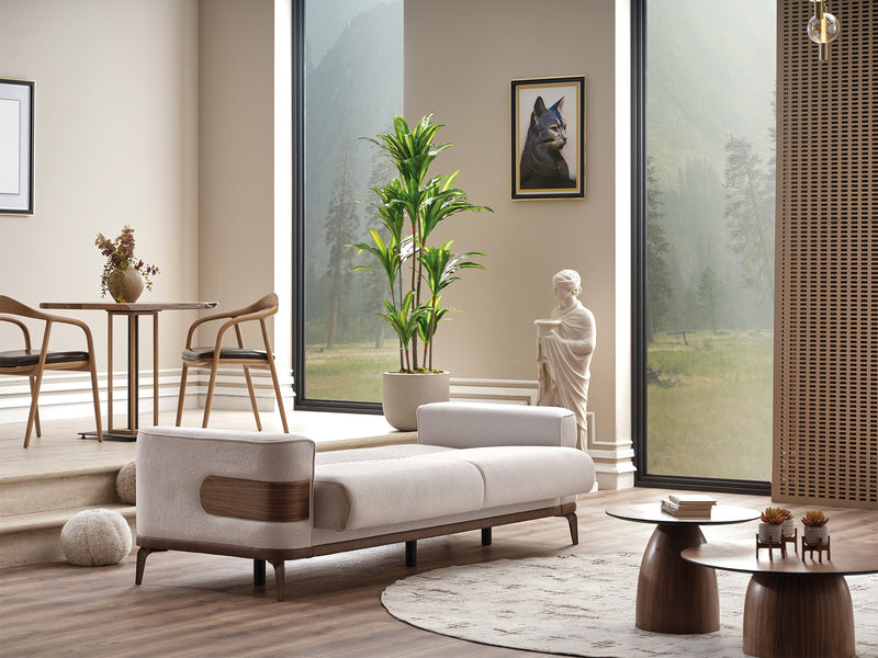 New Mood 3-pieces (Sofa & Loveseat & Chair) Livingroom Set Cream in Cream - 101-MOO-SOFT01-321