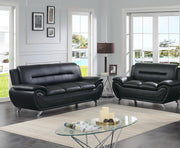 New York Black Sofa & Loveseat - NEW-YORK-BK-SLS