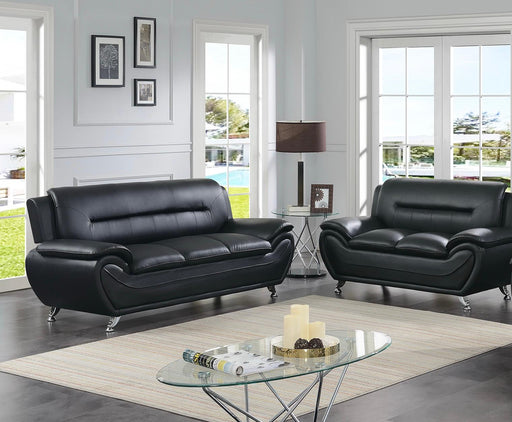 New York Black Sofa & Loveseat - NEW-YORK-BK-SLS