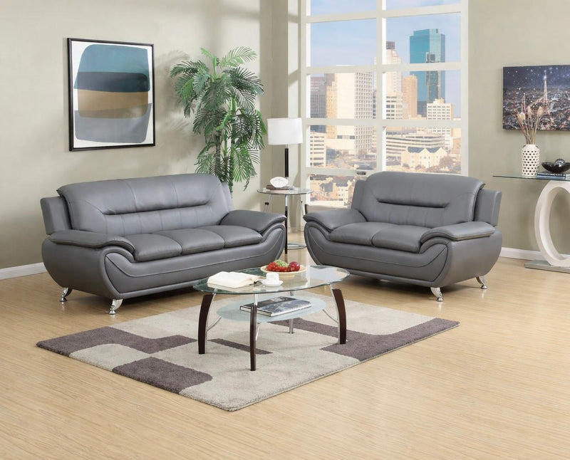 New York Gray Sofa & Loveseat - NEW-YORK-GY-SLS