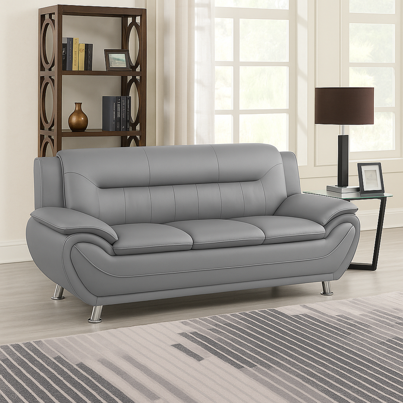 New York Gray Sofa & Loveseat - NEW-YORK-GY-SLS