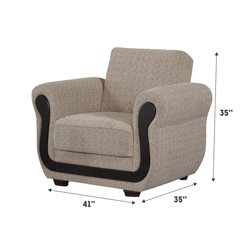 Newark Beige Sleeper Living Room Set - Gate FurnitureLiving Room Set