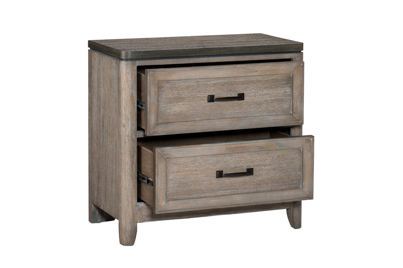 Newell Light Brown Upholstered Panel Bedroom Set - Gate FurnitureBedroom Set