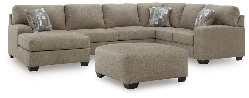 Newellen 3-Piece Sectional and Oversized Ottoman - 48404U1