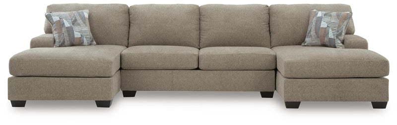 Newellen Hemp 3-Piece Sectional with Double Chaise - 48404S3