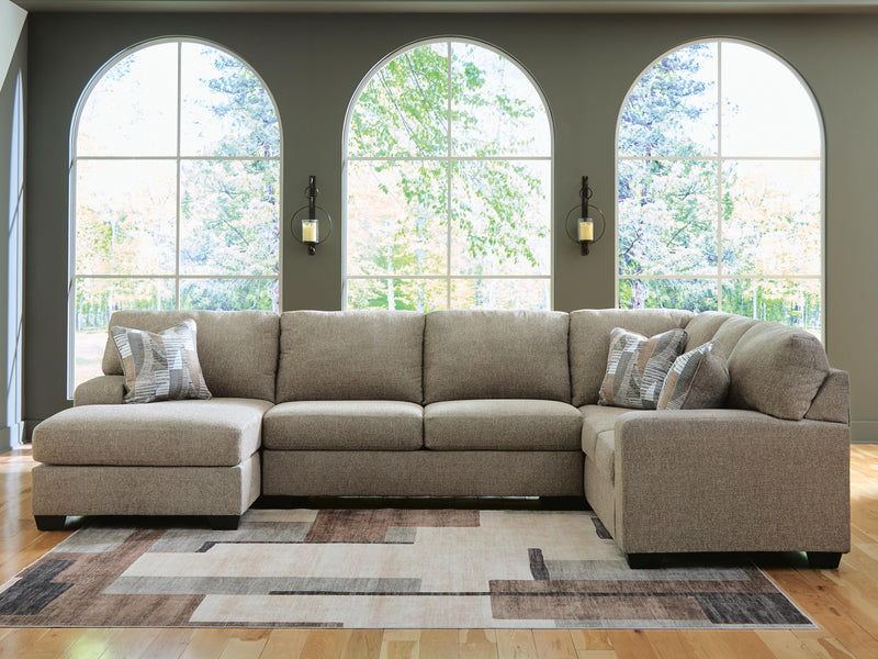 Newellen Hemp 3-Piece Sleeper Sectional with Chaise - 48404S5