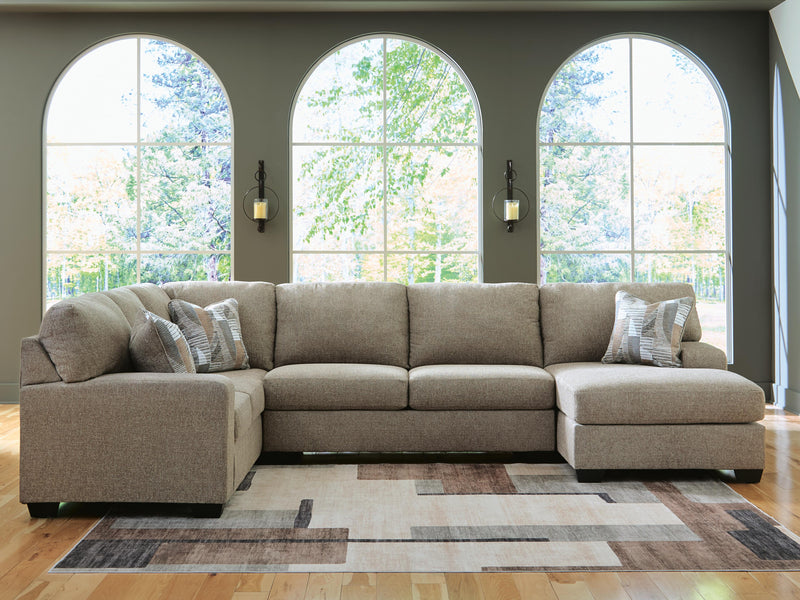 Newellen Hemp 3-Piece Sleeper Sectional with Chaise - 48404S6