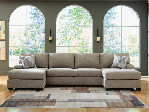 Newellen Hemp 3-Piece Sleeper Sectional with Double Chaise - 48404S7