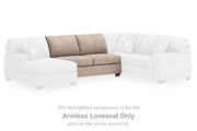 Newellen Hemp Armless Loveseat - 4840434