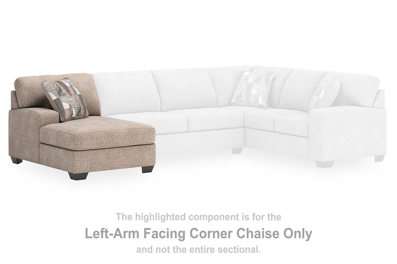 Newellen Hemp Left-Arm Facing Corner Chaise - 4840416