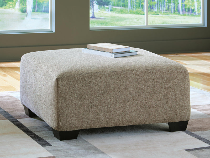 Newellen Hemp Oversized Accent Ottoman - 4840408