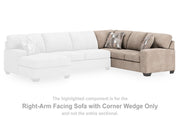 Newellen Hemp Right-Arm Facing Sofa with Corner Wedge - 4840449