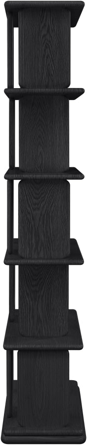 Nexa Solid Wood Bookcase / Shelving in Black - 77065Black