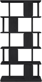 Nexa Solid Wood Bookcase / Shelving in Black - 77065Black
