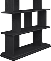 Nexa Solid Wood Bookcase / Shelving in Black - 77065Black