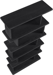 Nexa Solid Wood Bookcase / Shelving in Black - 77065Black