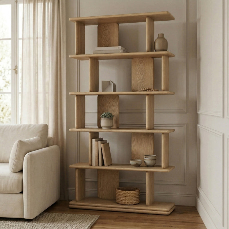 Nexa Solid Wood Bookcase / Shelving in Natural - 77065Natural