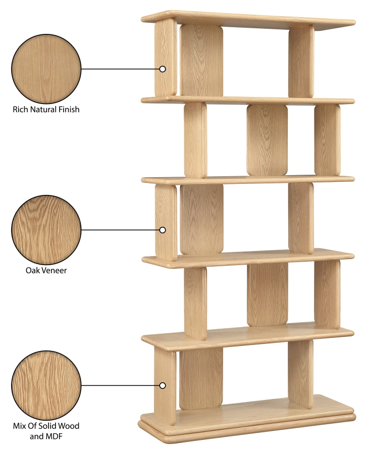 Nexa Solid Wood Bookcase / Shelving in Natural - 77065Natural
