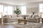 Nexora-Court Burlap 5-Piece Sectional - PC68008S17