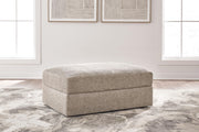 Nexora-Court Burlap Oversized Accent Ottoman - PC6800808