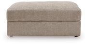 Nexora-Court Burlap Oversized Accent Ottoman - PC6800808