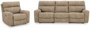 Next-Gen Durapella 3-Piece Sectional and Recliner - 61004S12