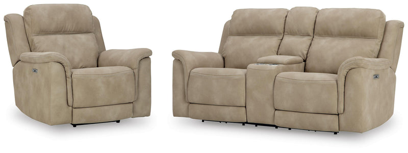 Next-Gen Durapella Power Reclining Loveseat and Power Recliner - 59302U3