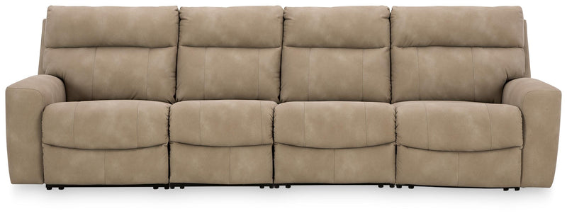 Next-Gen Durapella Sand 4-Piece Power Reclining Sectional - 61004S11
