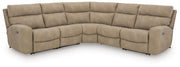 Next-Gen Durapella Sand 5-Piece Power Reclining Sectional - 61004S6