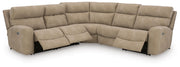 Next-Gen Durapella Sand 5-Piece Power Reclining Sectional - 61004S6