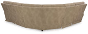 Next-Gen Durapella Sand 5-Piece Power Reclining Sectional - 61004S6