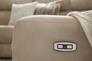 Next-Gen Durapella Sand 5-Piece Power Reclining Sectional - 61004S6