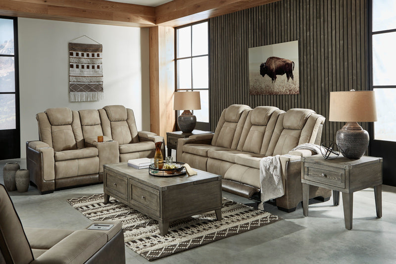 Next - Gen Durapella Sand Power Reclining Living Room Set - Gate FurniturePower Reclining Living Room Set