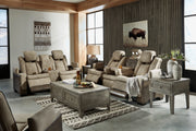 Next - Gen Durapella Sand Power Reclining Living Room Set - Gate FurniturePower Reclining Living Room Set