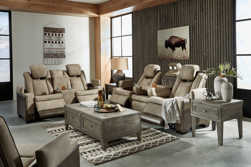 Next - Gen Durapella Sand Power Reclining Living Room Set - Gate FurniturePower Reclining Living Room Set