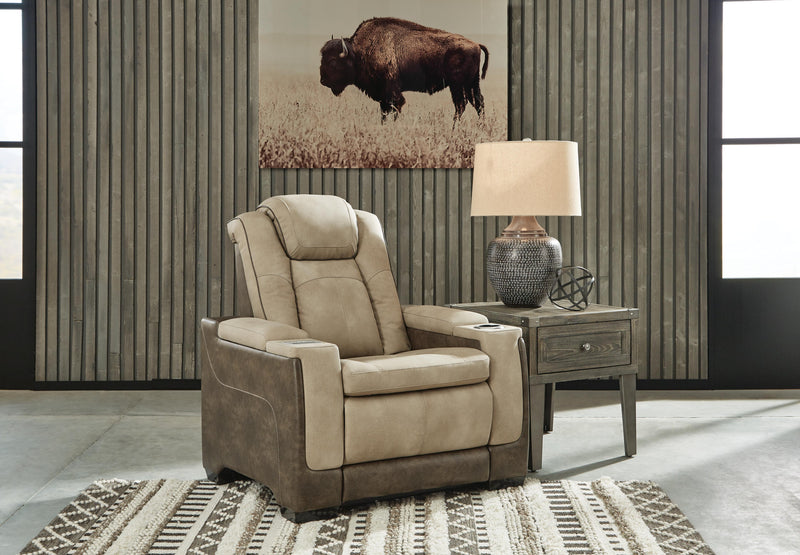 Next-Gen Durapella Sand Power Reclining Loveseat and Power Recliner - 22003U3